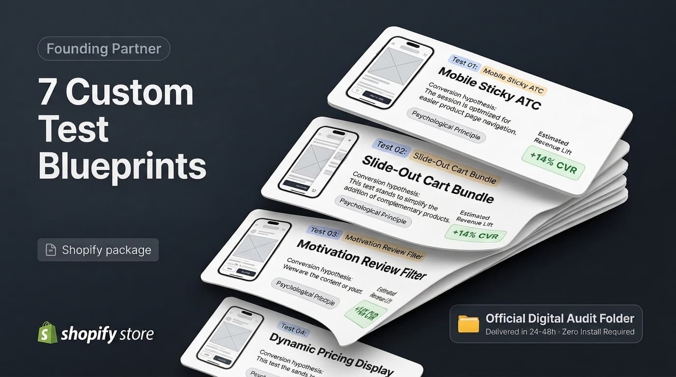 Founding Partner 7 Custom Experiment Blueprints dossier delivered before installation